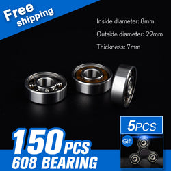 150pcs 608 Bearing Ball For Hand Spinner Fidget Spinner Stress Cube Aluminum Alloy Finger Spinners EDC Toys Accessories - spincart