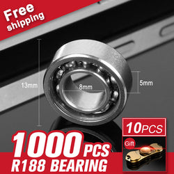 1000pcs R188 Bearing For Rainbow Fidget Spinner Metal Finger Hand Spinners Relieve Toy Focus Gyro Fingertip Accessories - spincart