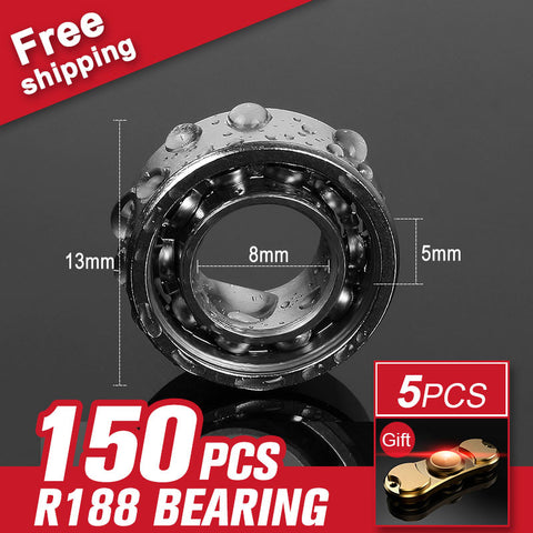 150pcs R188 Bearing For Hand Top Spinners Tri-Spinner Fidget Toy Hand Spinner Metal Finger Spinner Accessories - spincart