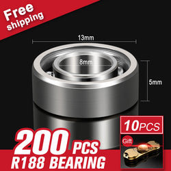 200pcs R188 Bearing For EDC Hand Spinner Autism And ADHD Fidget Spinner Rotation Time Long Spinning Top Toy Accessories - spincart