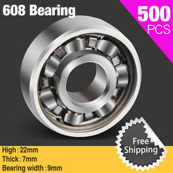 500pcs Metal 608 Bearing For EDC Fidgets Hand Spinner Bearing Toys Rotation Finger Gyro Autism ADHD Divert Attention Toy - spincart