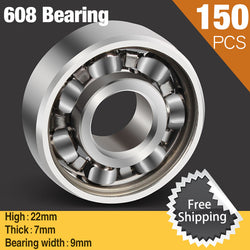150pcs Ball 608 Bearing For Finger Top Spinner Toys Hand Spinner Triangle Fidget Spiner Anti Stress Gift Toys Figit Spin Present - spincart
