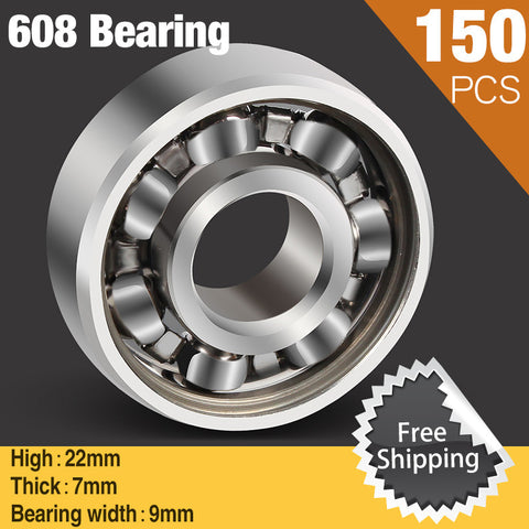 150pcs Ball 608 Bearing For Finger Top Spinner Toys Hand Spinner Triangle Fidget Spiner Anti Stress Gift Toys Figit Spin Present - spincart