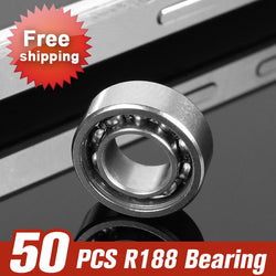 50pcs R188 Bearing For Fidget Spinner UFO Tri-spinner Zinc Hand Spinner Aluminum Alloy Toy  Metal Spinner - spincart