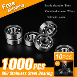 1000pcs 608 Bearing Ball For Hand Spinner Plastic Fidget Spinner EDC  Rotation Time Long Anti Stress Decompress Toys Accessories - spincart