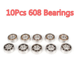 10Pcs 608 Bearing For Metal Led Light Glow In Dark Batman Game Aluminium Figit Tri Dpinner Hand Fidget Spinner lot Handspinnner - spincart