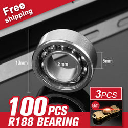100pcs R188 Bearing For Triangle Gyro Finger Spinner Fidget Plastic Hand Anxiety Stress Relief Focus Toys Accessories - spincart