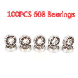 100Pcs 608 Bearing For led light batman stress Whee lEDC hand tri spinner fidget spinners lot tri-spinner toy  Autism and ADHD - spincart