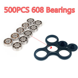 500Pcs 22x6mm Super Fast 608 Ball Bearing For Led Light Aluminium Batman Hand Spinner Fidget Spinners Adult Toy For Kid - spincart