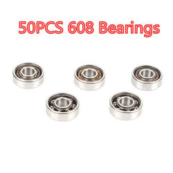 50Pcs 608 Bearing For led light batman stress Whee lEDC hand tri spinner fidget spinners lot tri-spinner toy For Autism and ADHD - spincart