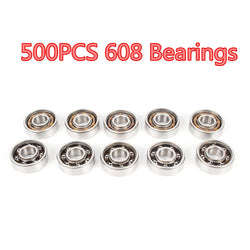 500Pcs 608 Ball Bearings For hand spinner fidget spinners led light aluminium batman spiner ri-spinner handspinners - spincart