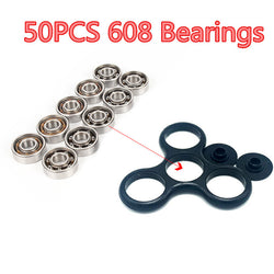 50Pcs 22x6mm 608 Ball Bearing For lumineux led light batman stress Wheel hand tri spinner fidget spinners lot tri-spinner toy - spincart