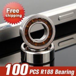 100pcs R188 Bearing for Spinner Fidget Toy EDC Hand Spinner ADHD Rotation Long Time Stress Relief Handspinner Accessories - spincart