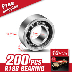 200pcs R188 Bearing For Led Light Glow In The Dark Hand Spinners Color Triangle Gyro Hardware Accessories - spincart