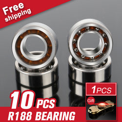 10pcs R188 Bearing Ball For Handspinner Fidget Spinner Shaft Tri-Spinner Metal Finger Spinner Hardware Tools Accessories - spincart