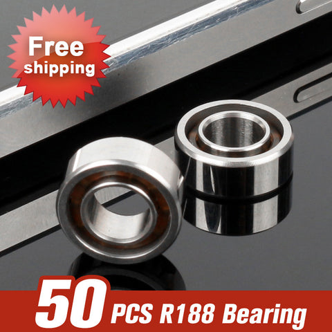 50pcs R188 Bearing Ball High Speed For Top Spinner Toy Arm Spinner Luminous Spinner Skatebroad Accessories - spincart
